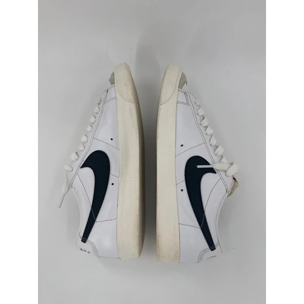 Nike Blazer Low 77 Vintage White Black Mens Sneakers DA6364-101 Size 9.5‎